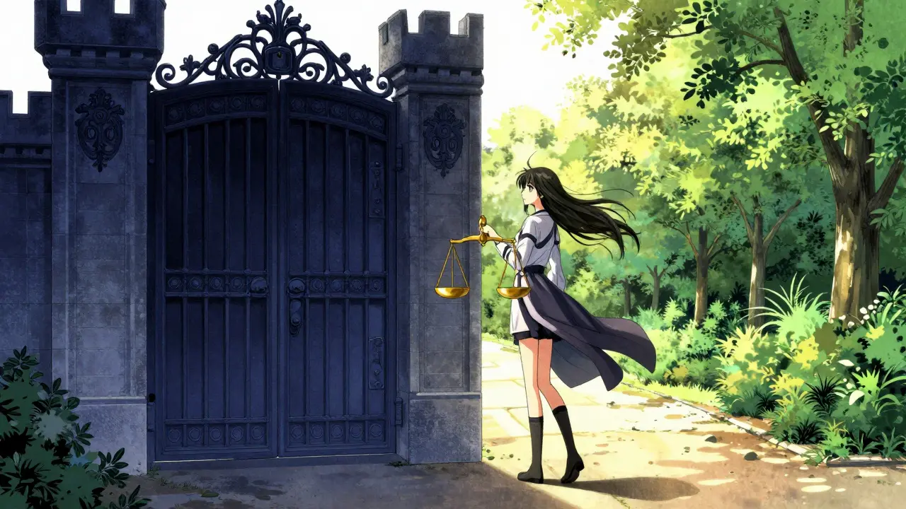 Shoujo character balancing strict and lenient state rules