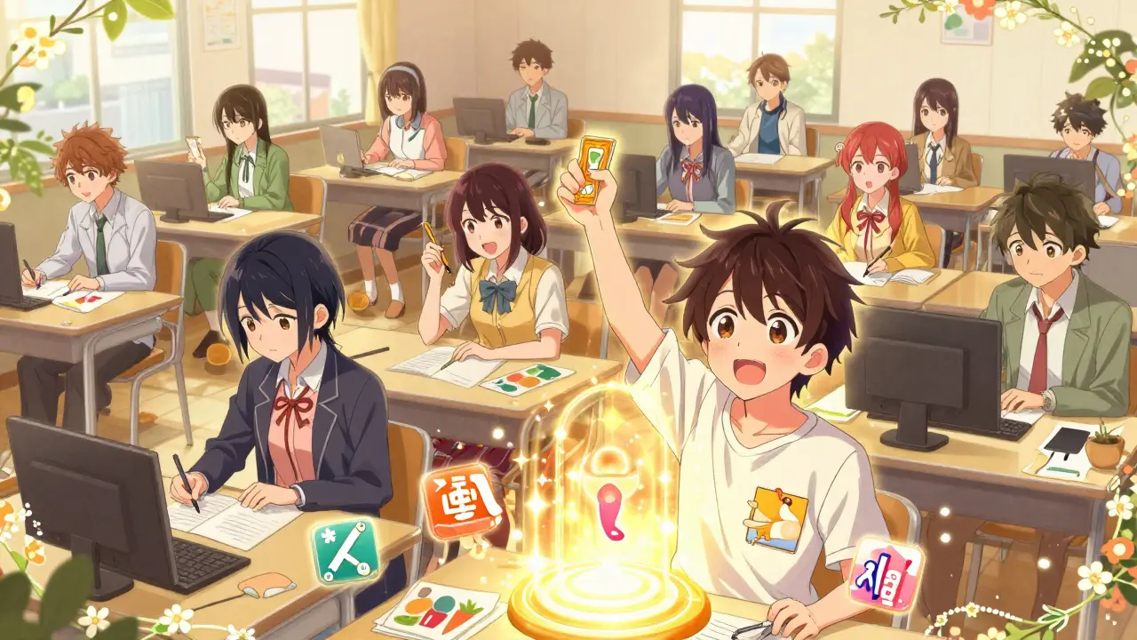 Anime scene of members earning rewards for community contributions