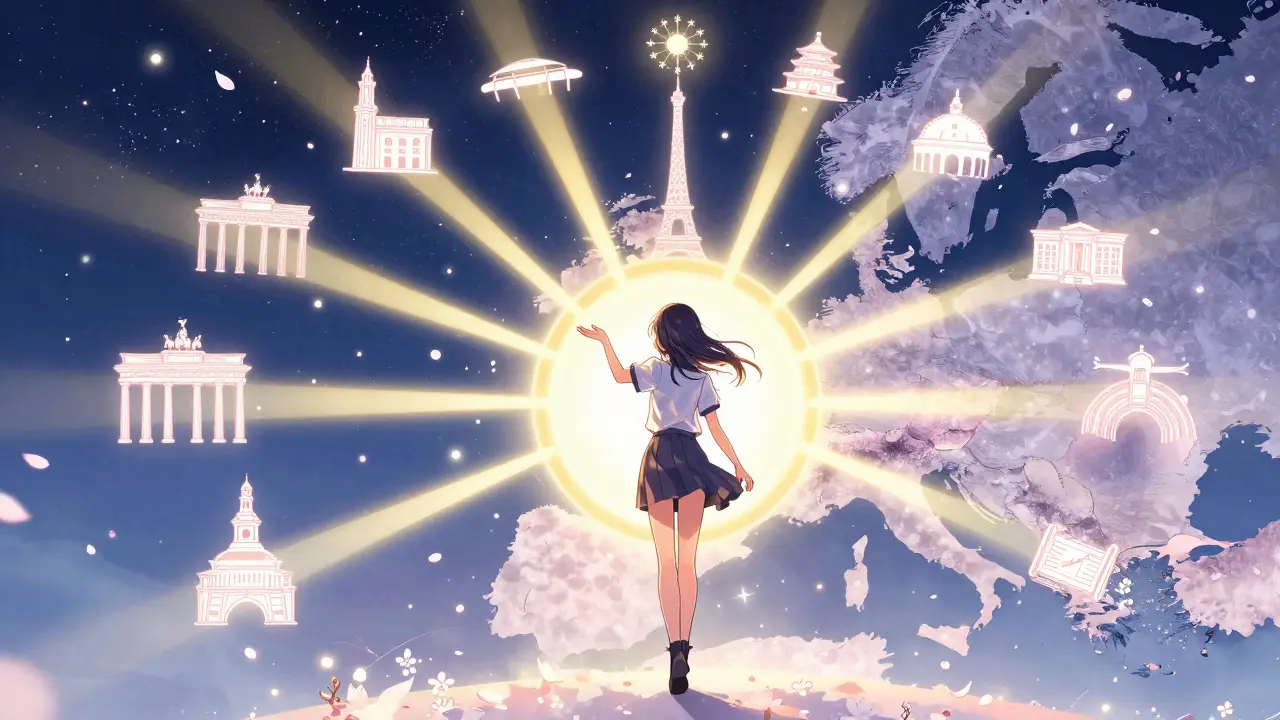 Shoujo art showing EU market expansion via passporting
